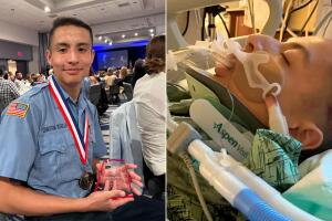 Cadete de bomberos y sobreviviente de cáncer en estado crítico tras accidente con conductor ebrio