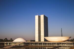 Side view from the national congress in brasília