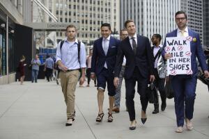 Male Attorneys In Chicago Don Heels To March Against Rape And Gender Violence