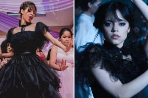 Joven imita baile de Merlina en fiesta de XV años y causa furor en Tiktok por su increíble parecido