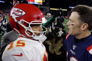 Patrick Mahomes y Tom Brady