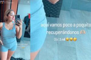 Daisy Anahy mostró cómo va así su recuperación. 