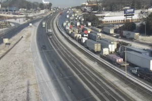 La I-75 en dirección norte en Forsyth