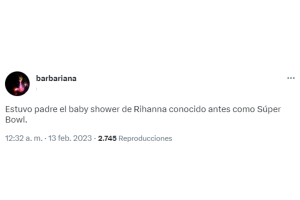 Memes del Show del Medio Tiempo de Rihanna en el Super Bowl 2023