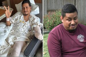 accidente eléctrico Austin hispanos jardinería amputación trabajador inmigrante prótesis recuperación descarga
