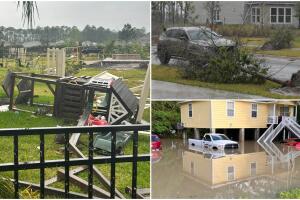 tormenta eléctrica florida central alerta de tornado vientos inundaciones