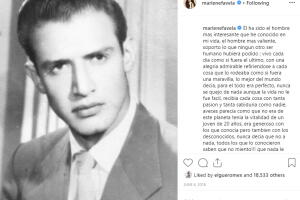 Marlene Favela y su padre