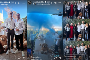 Al parecer, René Strickler no habría asistido a la revelación de sexo de su próximo nieto.