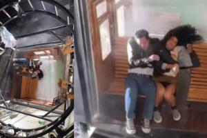 Esta es una de las fotos que ha compartido Aislinn Derbez desde España del rodaje de la película 'Hasta el fin del mundo' en la que también participa su exesposo Mauricio Ochmann.  