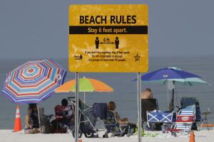 Virus Outbreak Florida Beaches Reopen