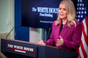 White House Press Secretary Karoline Leavitt Holds First Press Briefing Of Trump's 2nd Term