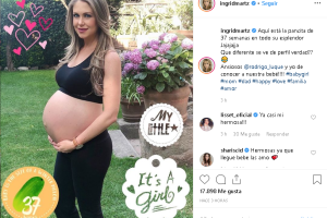 Ingrid Martz presume su pancita de embarazo