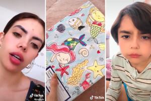 Niño es molestado por llevar un cuaderno con temática de sirenas a su escuela