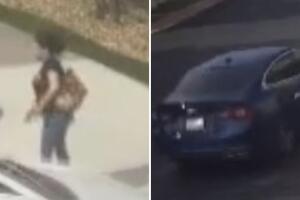 ladronas mujer bolso arrastran vehículo Austin Texas