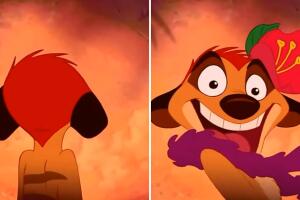 Timón hula hula El rey leon