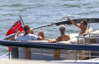 Marc Anthony y David Beckham