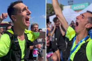 La primera persona con parálisis cerebral en completar un maratón: mueve solo 24% de su cuerpo