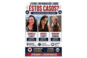 Gabriela Fleritt y su familia está desaparecida.