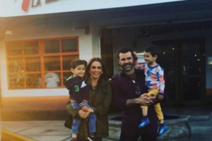 Bibi Gaytan y Eduardo Capetillo e  hijos 