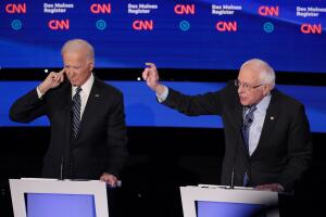 Democratic Presidential Candidates Participate In Presidential Primary Debate In Des Moines, Iowa