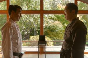 COBRA KAI (L to R) RALPH MACCHIO as DANIEL and YUJI OKUMOTO as CHOZEN COBRA KAI NETFLIX.jpg