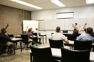 Adult Ed - Hands Raised