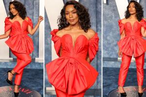 Angela Basset en la fiesta de Vanity Fair tras los premios Oscar 2023