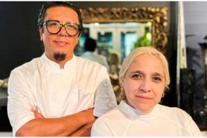 Alfonso Brito y su esposa, propietarios de Monarca Dining