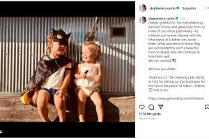 Roman Alder y Eve Josephine, hijos del fallecido Adan Canto.