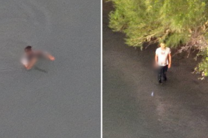 hombre armado guía inmigrantes Río Bravo Texas