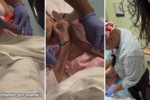 El actor Mario Cimarro mostró la etención médica que le brindaban a su mamá.