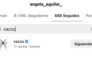 Contrario a Cazzu, Ángela Aguilar sí la seguía en Instagram gasta la mañana de este domingo 2 de junio.
