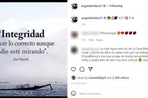 Este fue el mensaje que Ángel del Villar publicó tras ser detenido y liberado por el FBI.