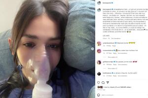 Danna Paola padece influenza y bronquitis.