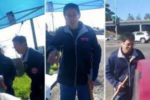 Un video del momento en que un vendedor ambulante fue atacado con un bate de beisbol fue difundido en TikTok por Erik López.