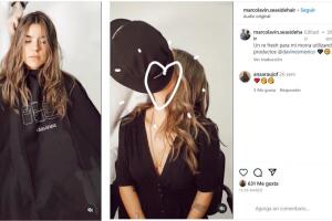 Marco Lavin la llamó A Ana Araujo como "mi 'morra'" (novia) en marzo pasado y ella le contestó con dos caritas mandando un beso y un corazón.