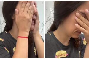 Madre llora porque sus hijos están de vacaciones.jpg