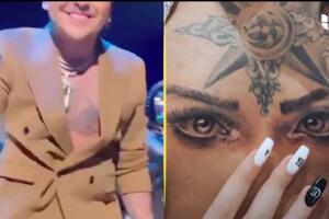 Christian Nodal borra los ojos de Belinda