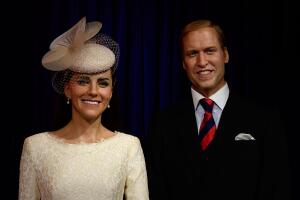 Kate Middleton y el príncipe William, figuras de cera