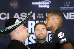 Britain Boxing Ruiz Joshua