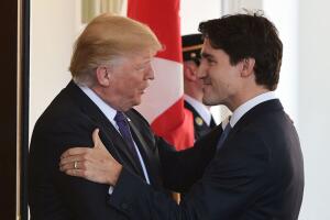  Justin Trudeau y Donald Trump