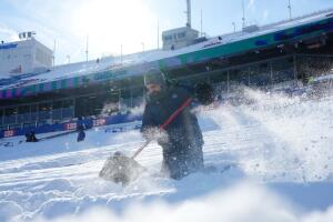 Estadio Buffalo Bills con nieve