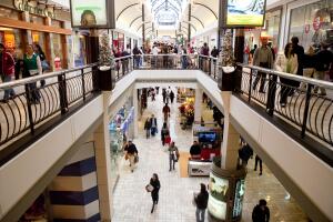Un mall suburbano en las afueras de Washington DC.