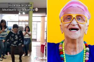 Con 99 años bisabuela bailó reguetón y causa furor en TikTok: “Tiene más ritmo que yo”