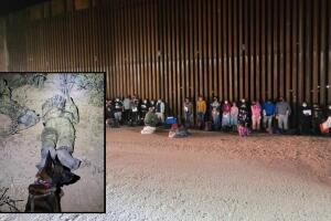 Seis grupos en menos de 10 horas y 119 indocumentados se entregan en Lukeville, Arizona. 