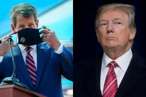 Brian Kemp y Donald Trump