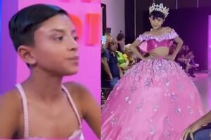 La Veneno se viste de quinceañera para desfilar en pasarela