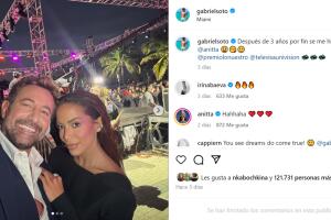 Gabriel Soto se tomó varias fotos con Anitta en la pasada entrega de Premio Lo Nuestro 2024.