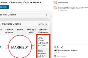 Ninel Conde licencia de matrimonio