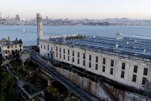 APTOPIX Trump Alcatraz